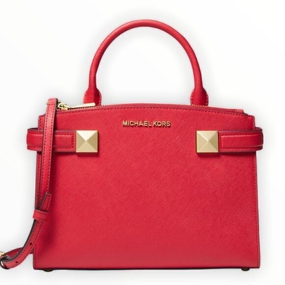 Michael Michael Kors Medium Karla EW Red Satchel - Picture 1 of 9